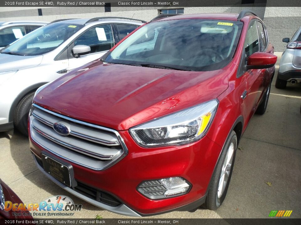 2018 Ford Escape SE 4WD Ruby Red / Charcoal Black Photo #1