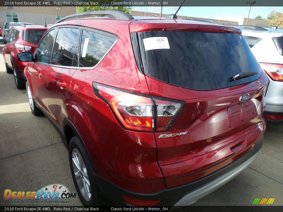 2018 Ford Escape SE 4WD Ruby Red / Charcoal Black Photo #2