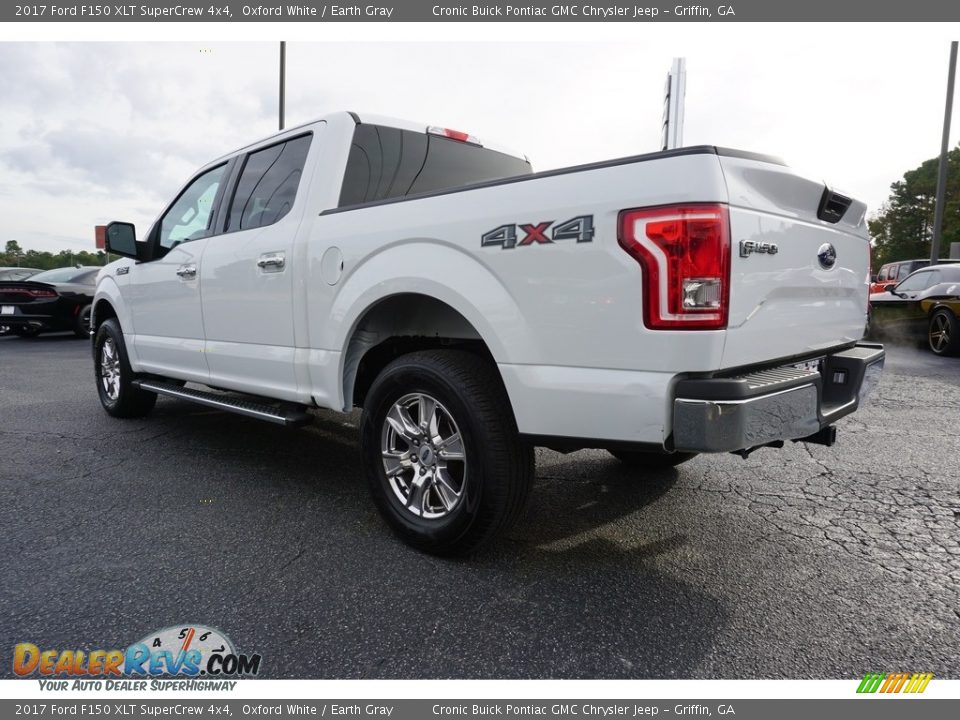 2017 Ford F150 XLT SuperCrew 4x4 Oxford White / Earth Gray Photo #9