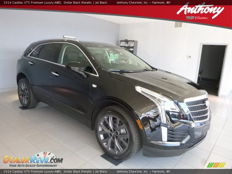 2019 Cadillac XT5 Premium Luxury AWD Stellar Black Metallic / Jet Black Photo #1