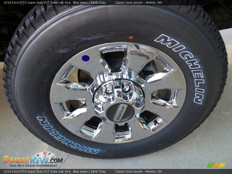 2019 Ford F350 Super Duty XLT Crew Cab 4x4 Blue Jeans / Earth Gray Photo #4