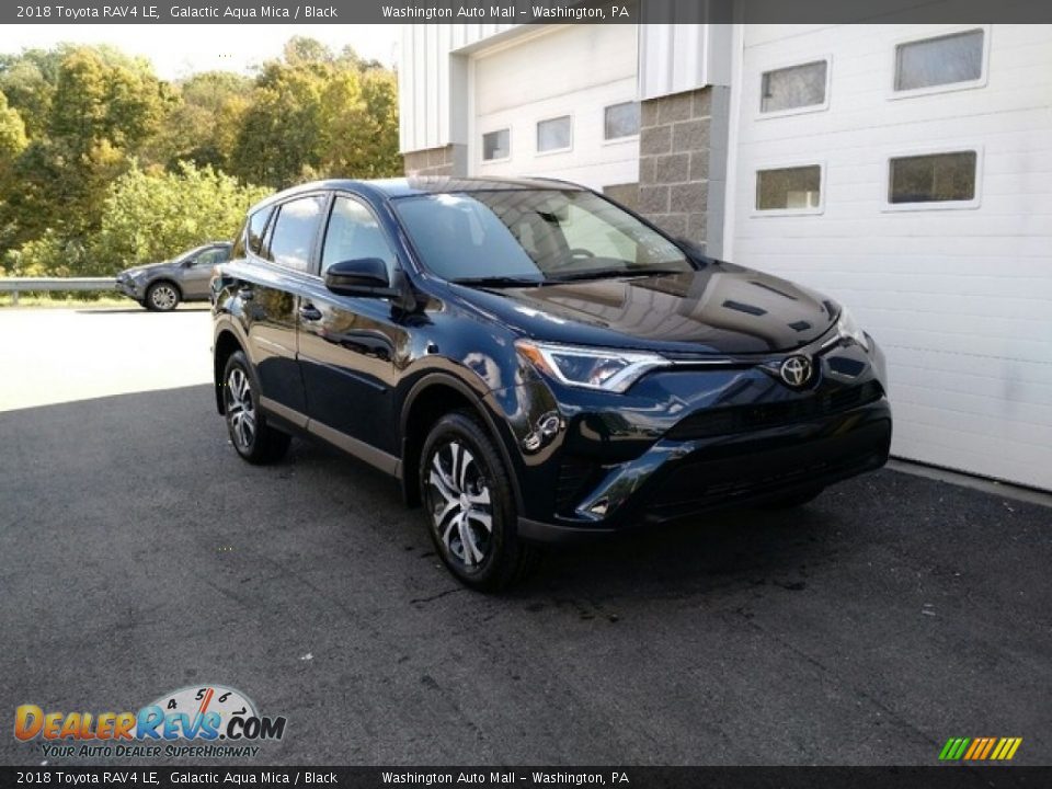 2018 Toyota RAV4 LE Galactic Aqua Mica / Black Photo #1