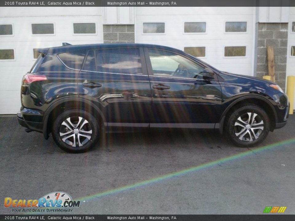 2018 Toyota RAV4 LE Galactic Aqua Mica / Black Photo #2