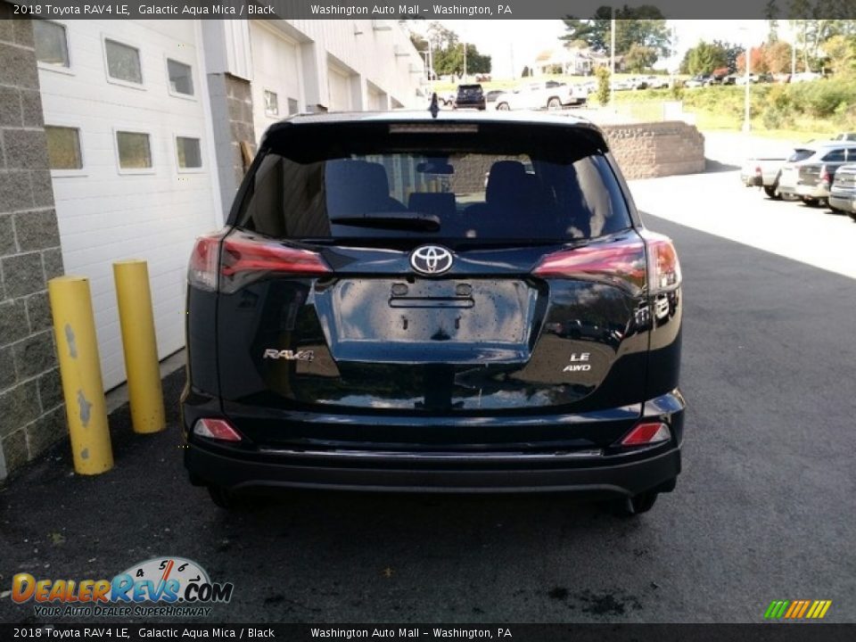 2018 Toyota RAV4 LE Galactic Aqua Mica / Black Photo #4