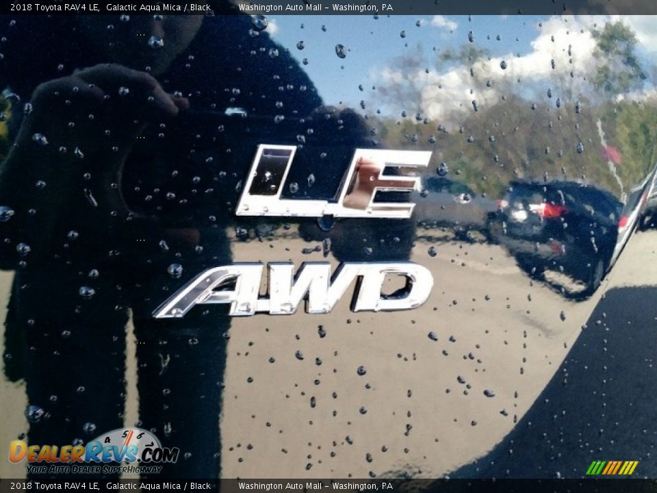 2018 Toyota RAV4 LE Galactic Aqua Mica / Black Photo #5