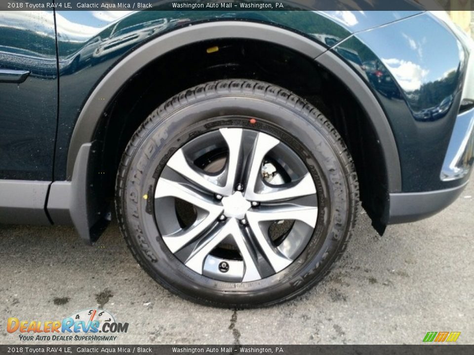 2018 Toyota RAV4 LE Galactic Aqua Mica / Black Photo #7
