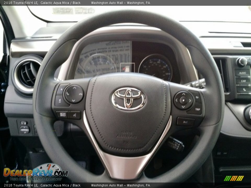 2018 Toyota RAV4 LE Galactic Aqua Mica / Black Photo #11