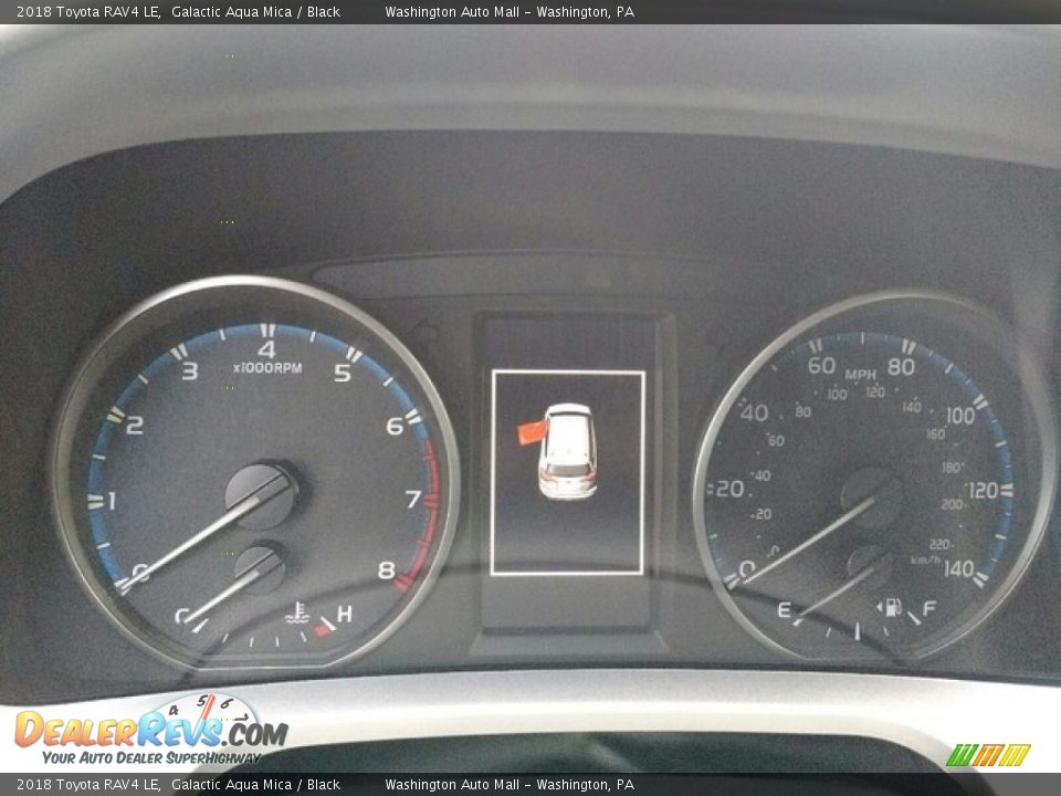 2018 Toyota RAV4 LE Galactic Aqua Mica / Black Photo #12