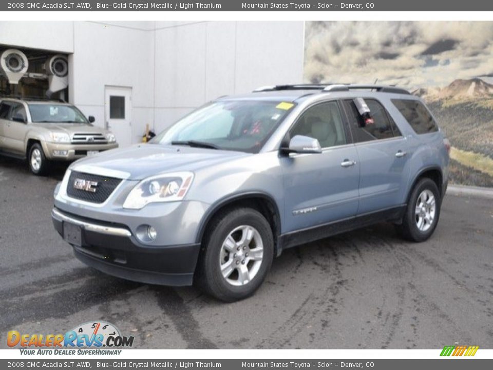 2008 GMC Acadia SLT AWD Blue-Gold Crystal Metallic / Light Titanium Photo #2