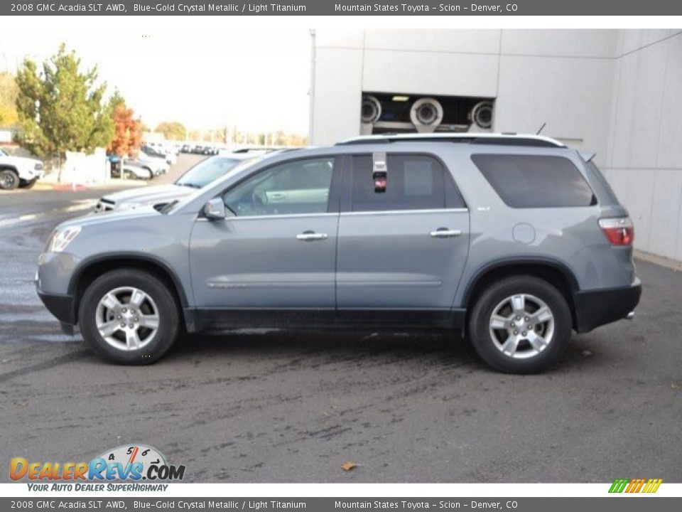2008 GMC Acadia SLT AWD Blue-Gold Crystal Metallic / Light Titanium Photo #3