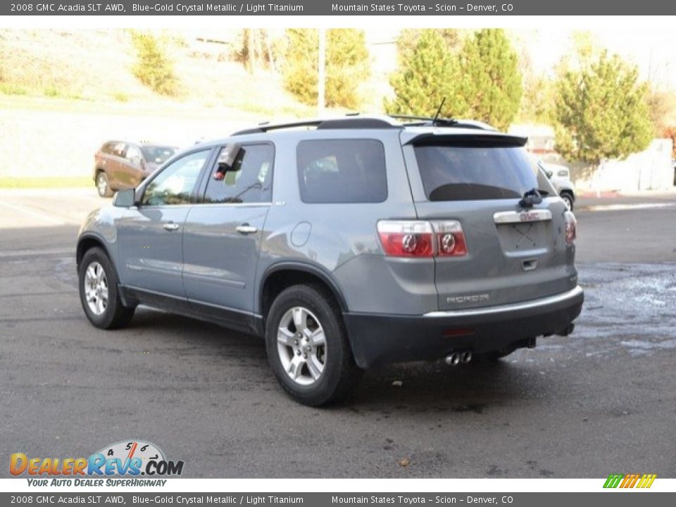 2008 GMC Acadia SLT AWD Blue-Gold Crystal Metallic / Light Titanium Photo #4