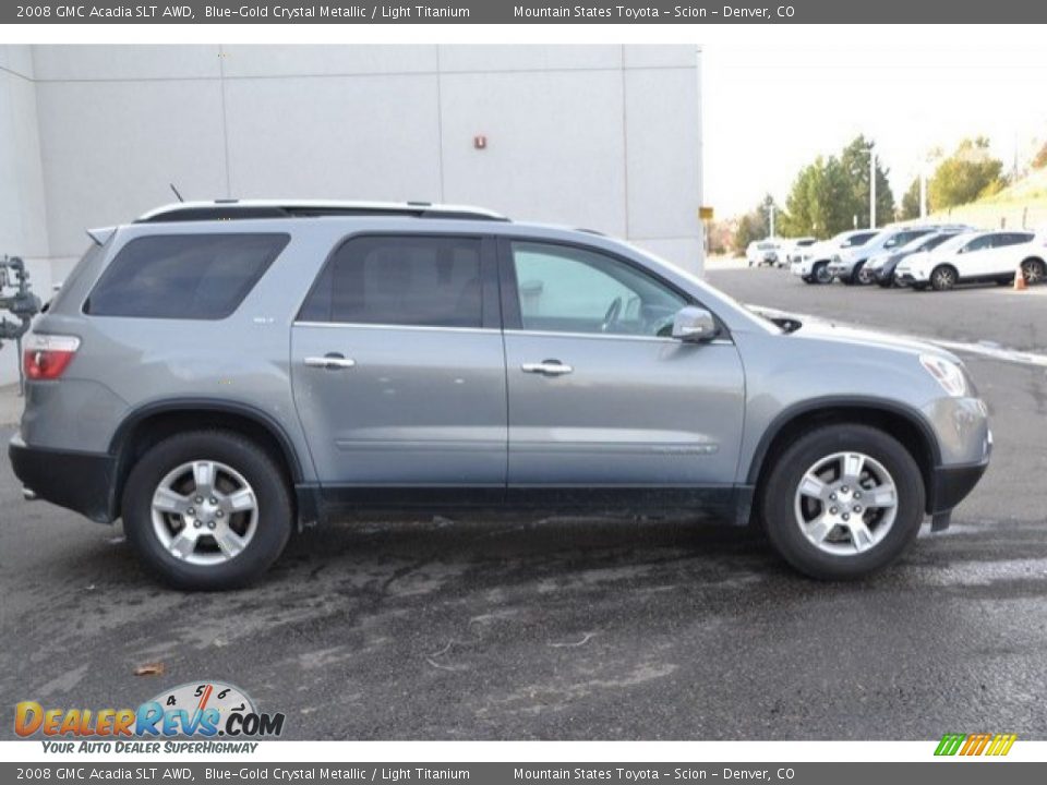 2008 GMC Acadia SLT AWD Blue-Gold Crystal Metallic / Light Titanium Photo #7