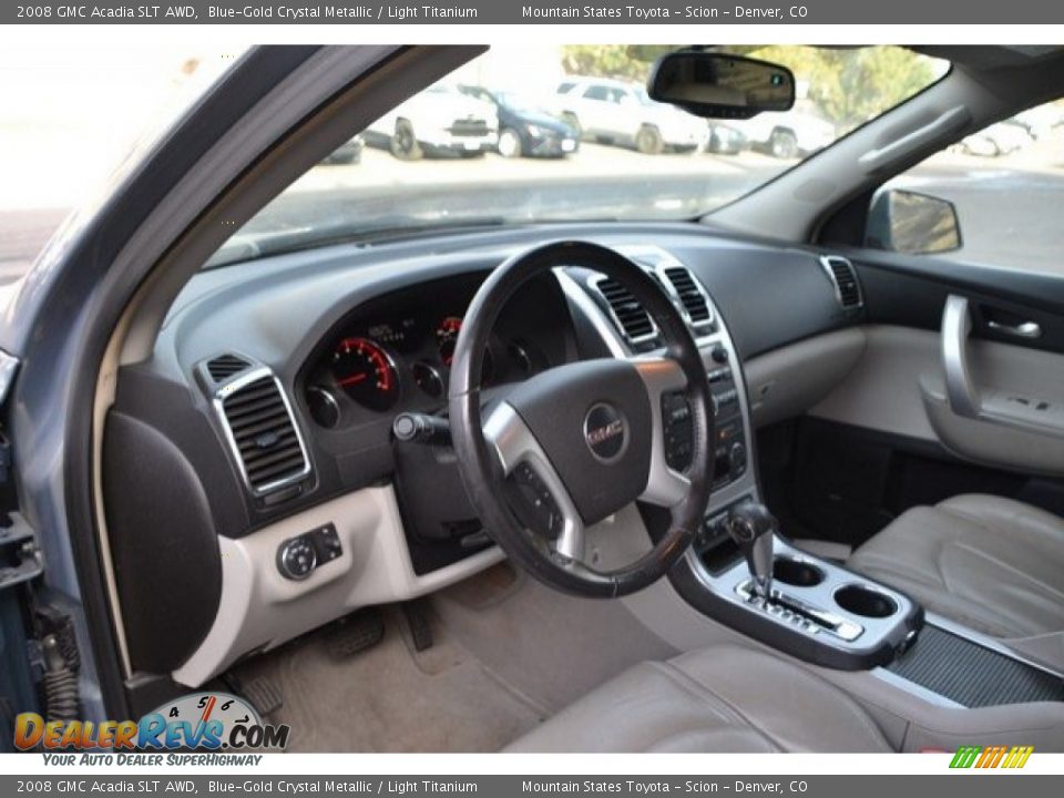 2008 GMC Acadia SLT AWD Blue-Gold Crystal Metallic / Light Titanium Photo #10