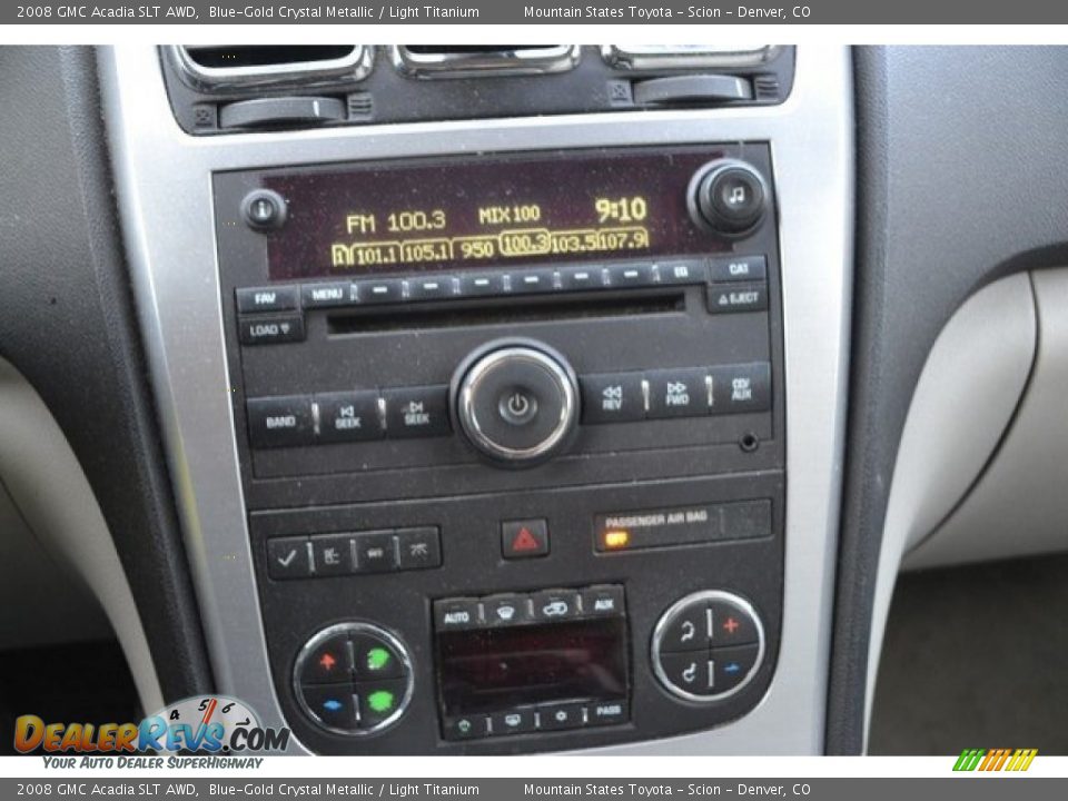 2008 GMC Acadia SLT AWD Blue-Gold Crystal Metallic / Light Titanium Photo #11