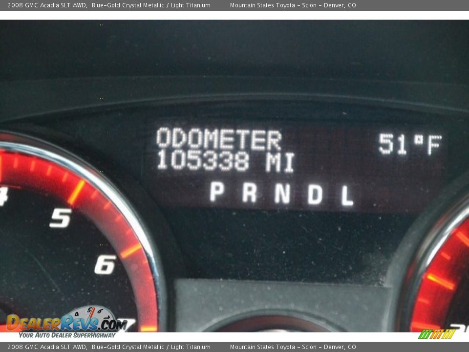 2008 GMC Acadia SLT AWD Blue-Gold Crystal Metallic / Light Titanium Photo #12