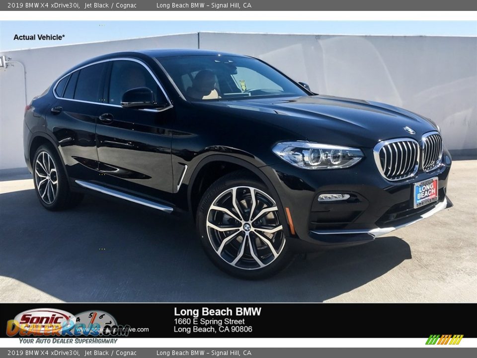 2019 BMW X4 xDrive30i Jet Black / Cognac Photo #1