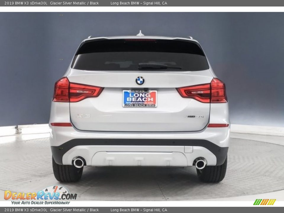 2019 BMW X3 sDrive30i Glacier Silver Metallic / Black Photo #3