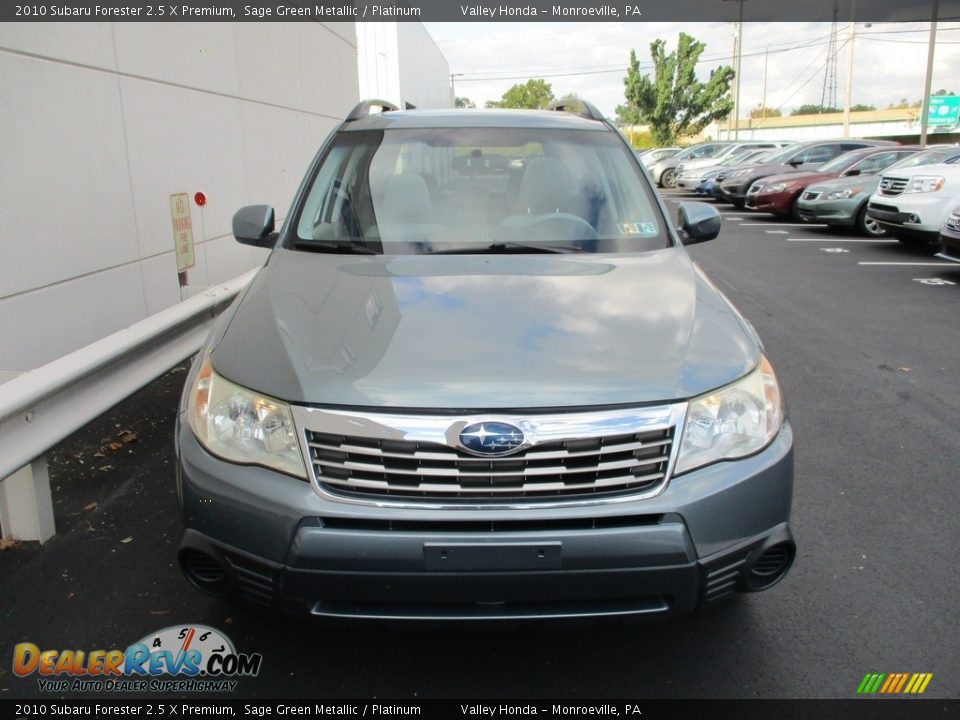 2010 Subaru Forester 2.5 X Premium Sage Green Metallic / Platinum Photo #9