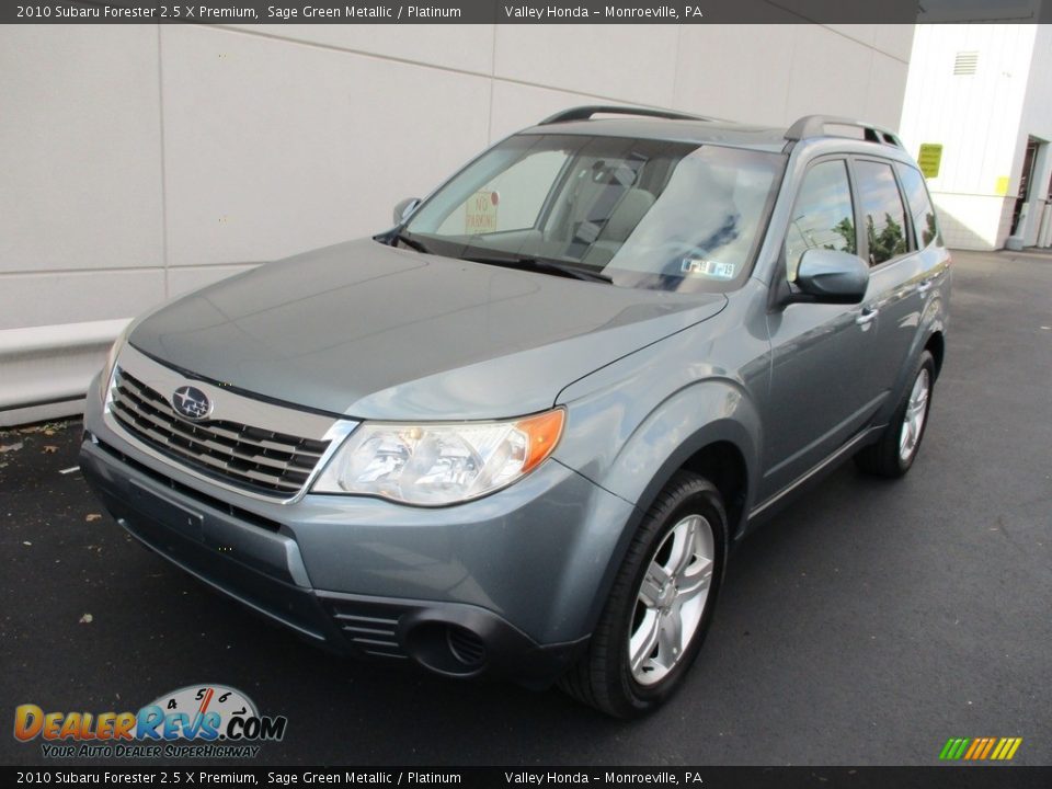 2010 Subaru Forester 2.5 X Premium Sage Green Metallic / Platinum Photo #10