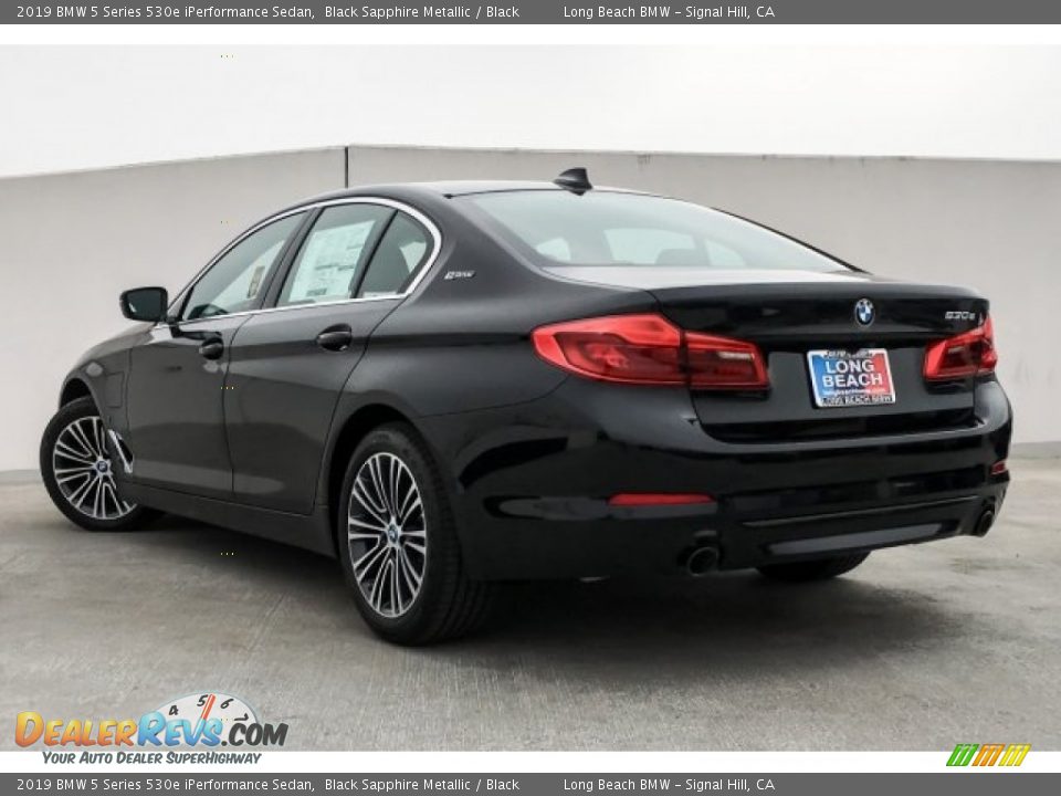 2019 BMW 5 Series 530e iPerformance Sedan Black Sapphire Metallic / Black Photo #2
