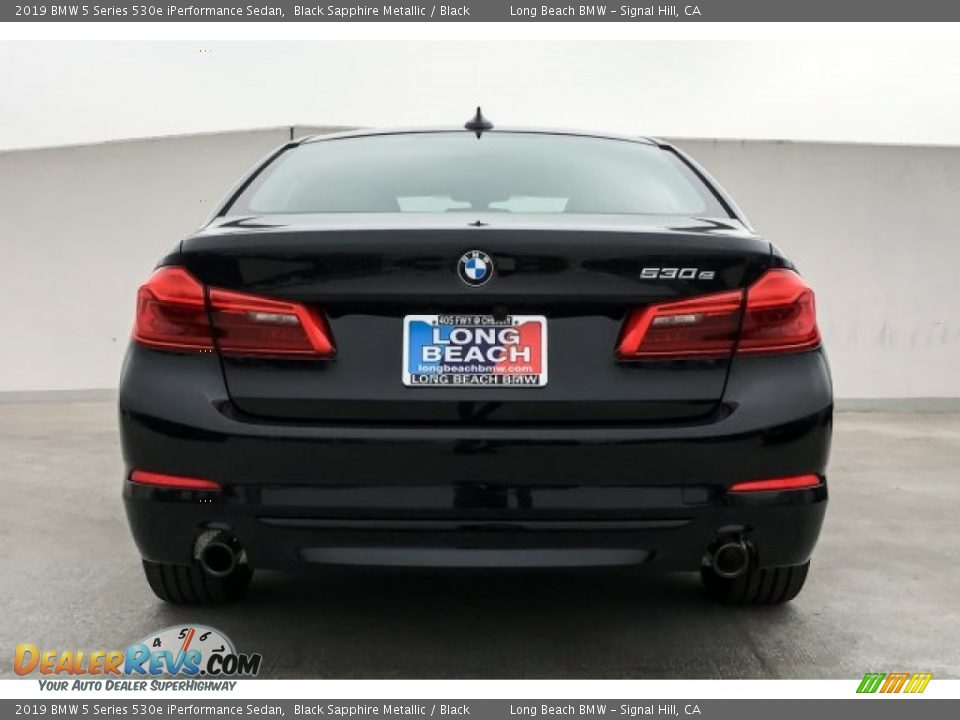 2019 BMW 5 Series 530e iPerformance Sedan Black Sapphire Metallic / Black Photo #3