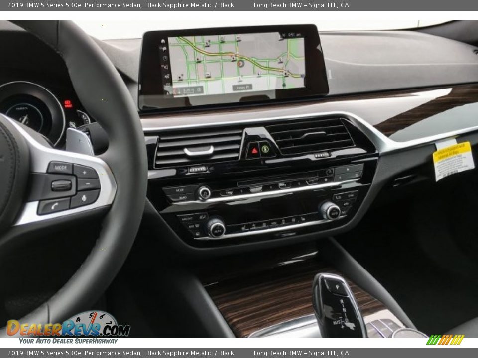 2019 BMW 5 Series 530e iPerformance Sedan Black Sapphire Metallic / Black Photo #6