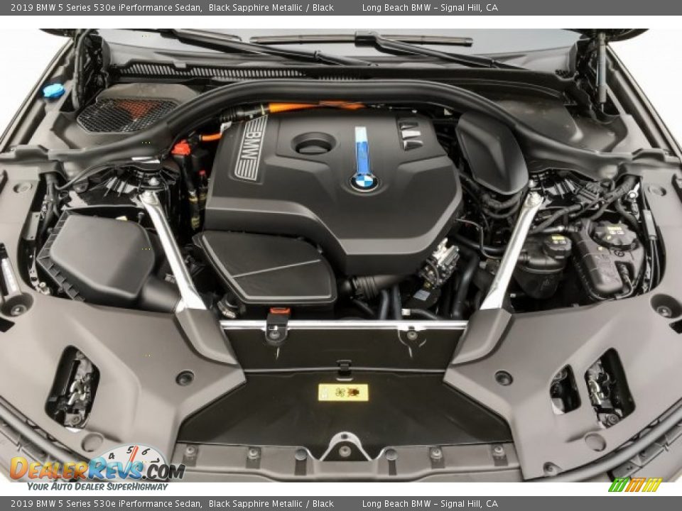 2019 BMW 5 Series 530e iPerformance Sedan Black Sapphire Metallic / Black Photo #8