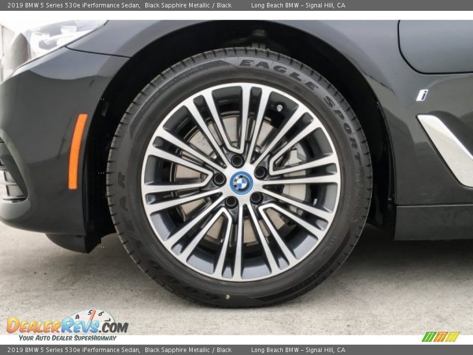 2019 BMW 5 Series 530e iPerformance Sedan Black Sapphire Metallic / Black Photo #9