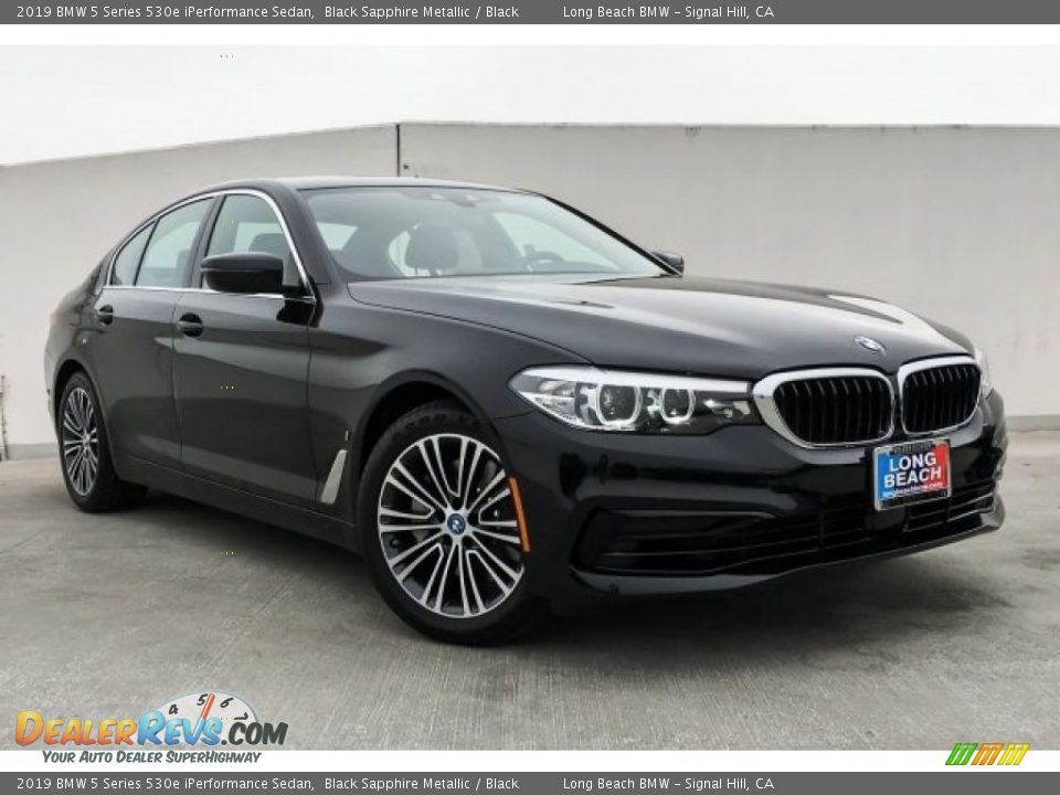 2019 BMW 5 Series 530e iPerformance Sedan Black Sapphire Metallic / Black Photo #12