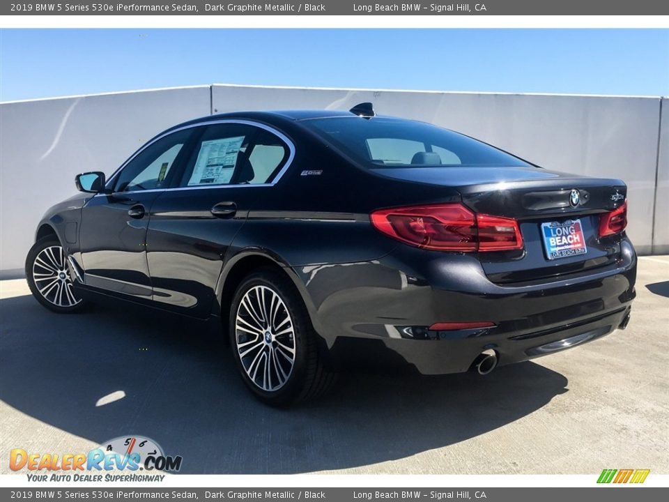 2019 BMW 5 Series 530e iPerformance Sedan Dark Graphite Metallic / Black Photo #2