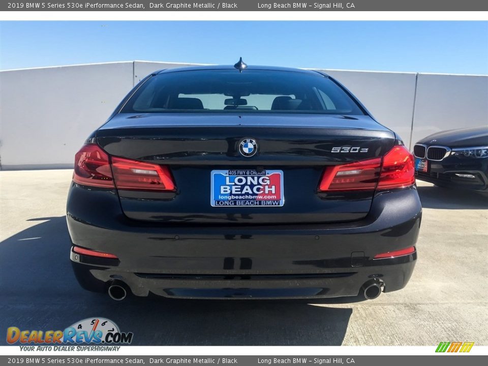 2019 BMW 5 Series 530e iPerformance Sedan Dark Graphite Metallic / Black Photo #3