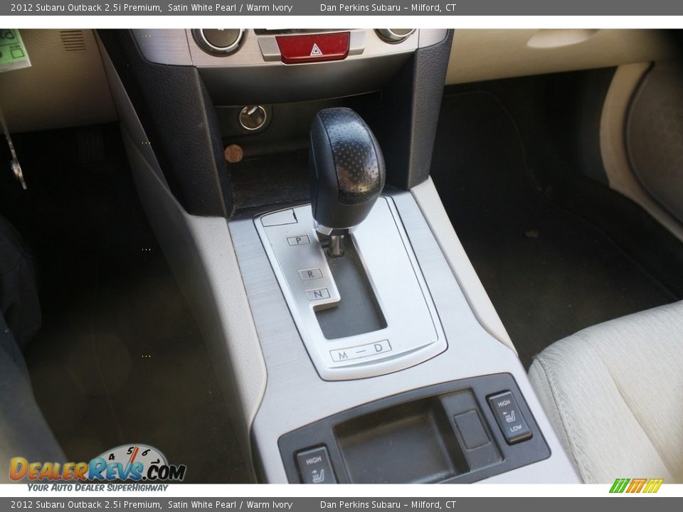 2012 Subaru Outback 2.5i Premium Satin White Pearl / Warm Ivory Photo #14