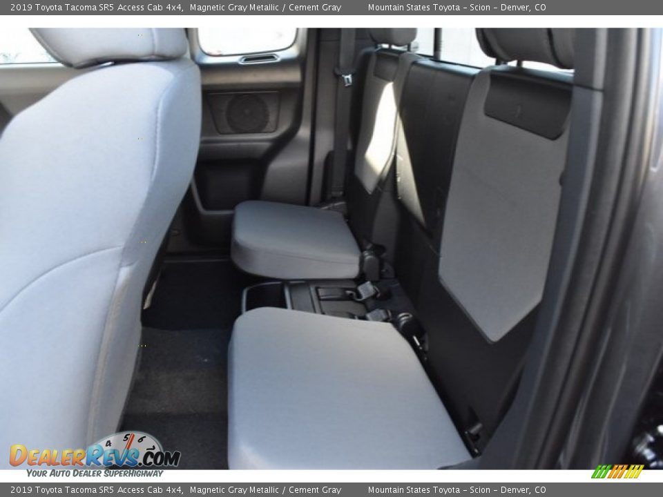 Rear Seat of 2019 Toyota Tacoma SR5 Access Cab 4x4 Photo #15