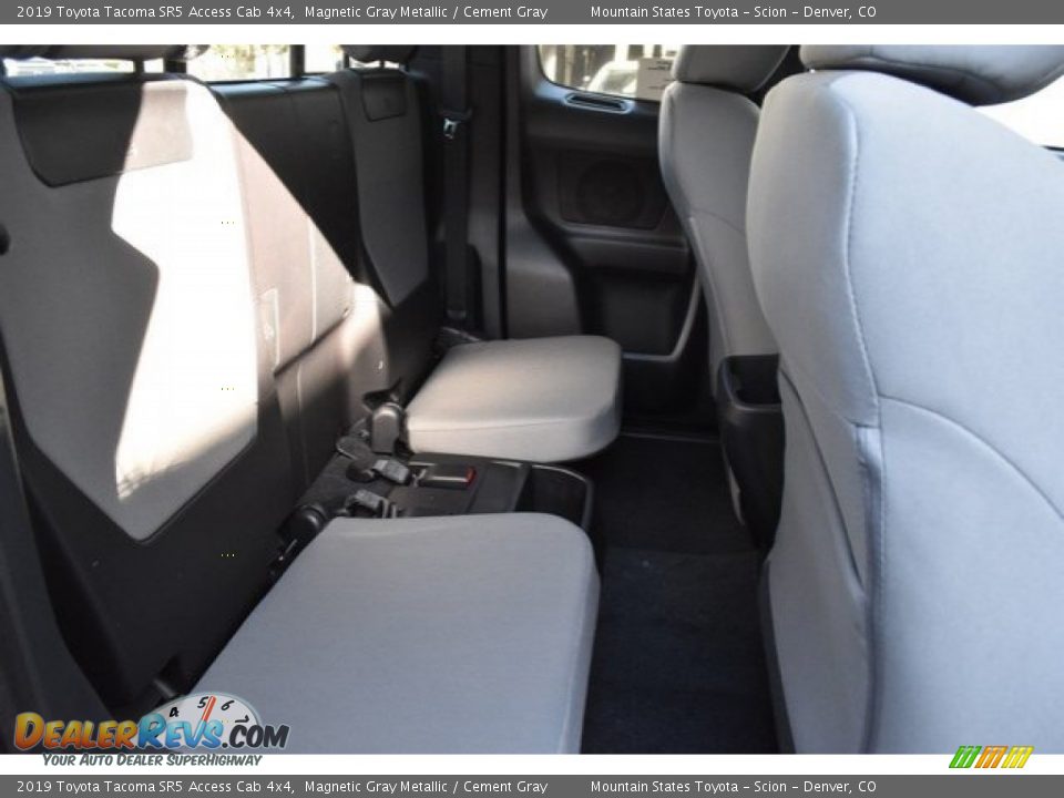 Rear Seat of 2019 Toyota Tacoma SR5 Access Cab 4x4 Photo #18