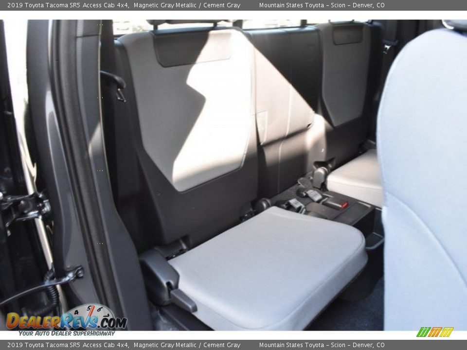 Rear Seat of 2019 Toyota Tacoma SR5 Access Cab 4x4 Photo #19