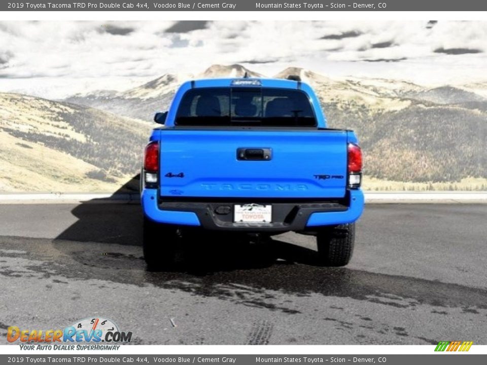 2019 Toyota Tacoma TRD Pro Double Cab 4x4 Voodoo Blue / Cement Gray Photo #4