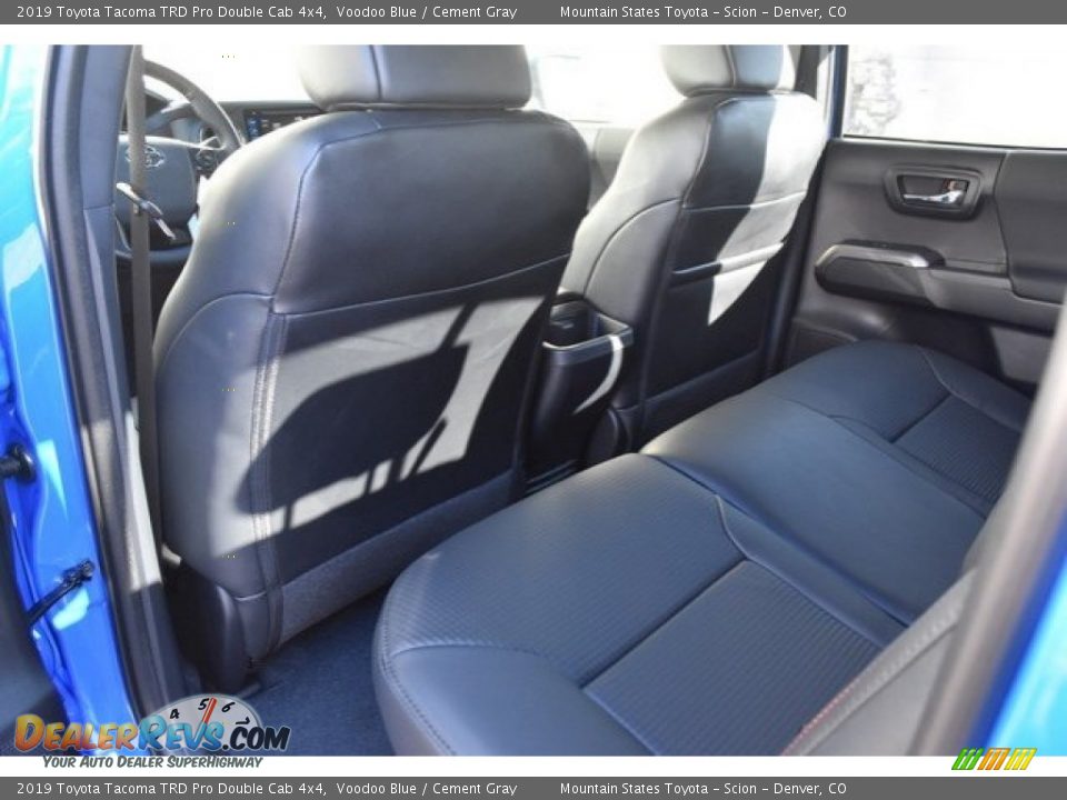Rear Seat of 2019 Toyota Tacoma TRD Pro Double Cab 4x4 Photo #14