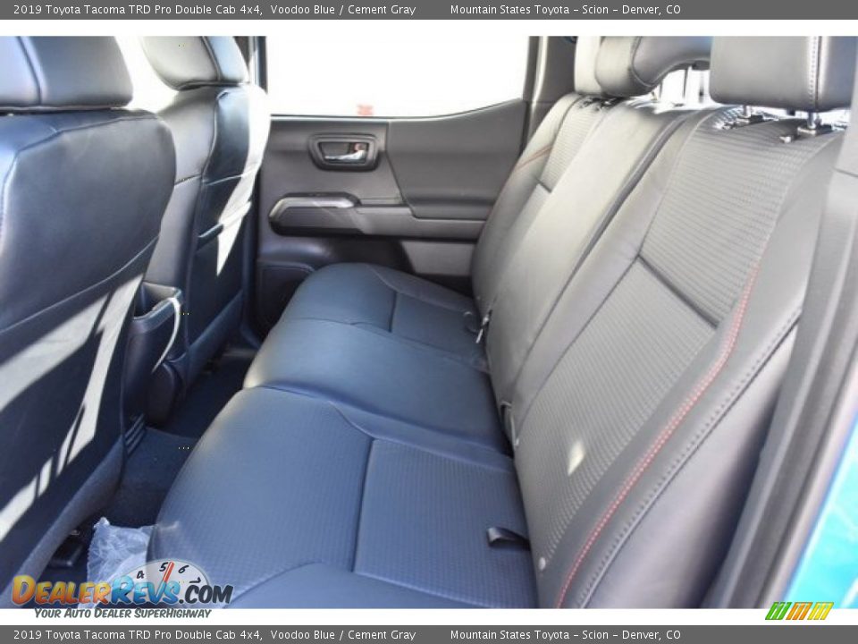 Rear Seat of 2019 Toyota Tacoma TRD Pro Double Cab 4x4 Photo #15