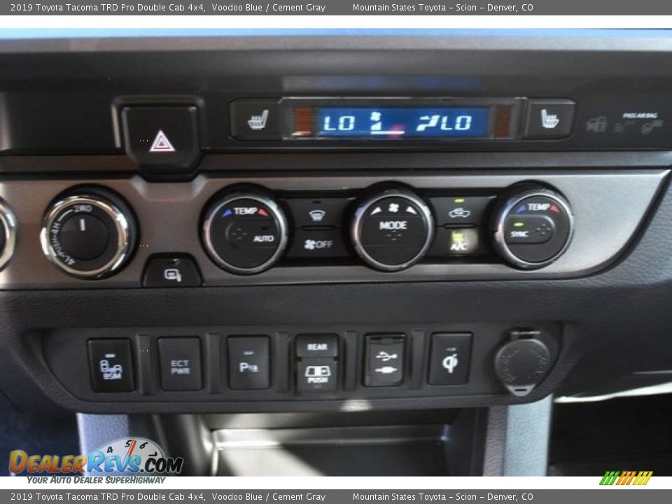 Controls of 2019 Toyota Tacoma TRD Pro Double Cab 4x4 Photo #29