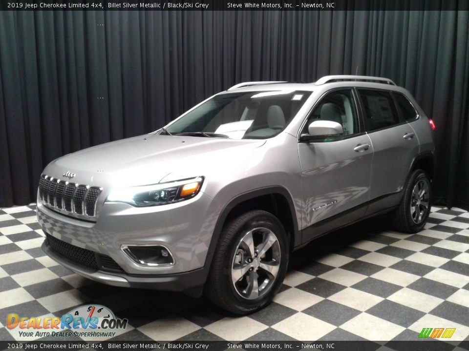 2019 Jeep Cherokee Limited 4x4 Billet Silver Metallic / Black/Ski Grey Photo #2