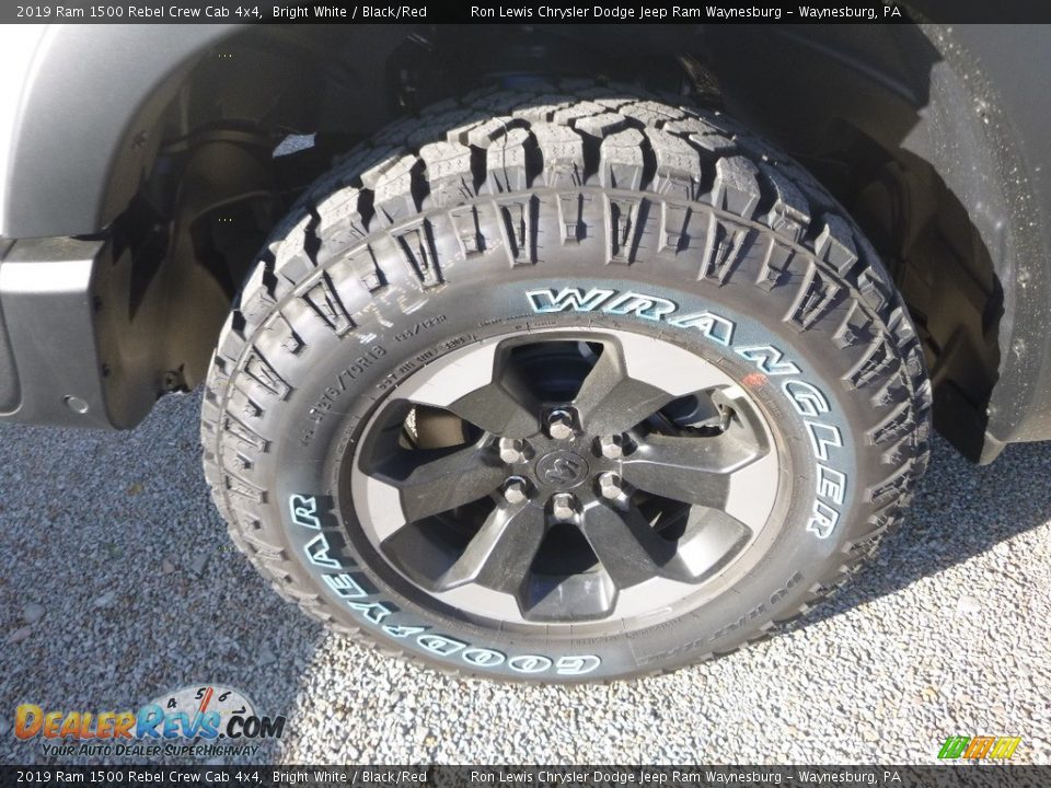 2019 Ram 1500 Rebel Crew Cab 4x4 Bright White / Black/Red Photo #2