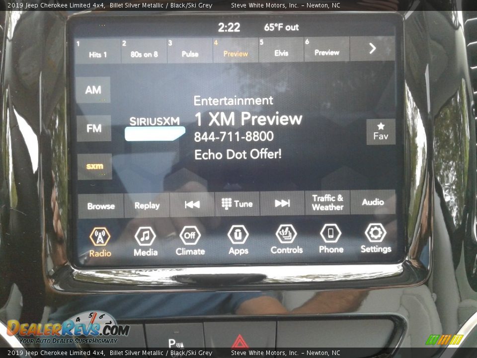 2019 Jeep Cherokee Limited 4x4 Billet Silver Metallic / Black/Ski Grey Photo #22