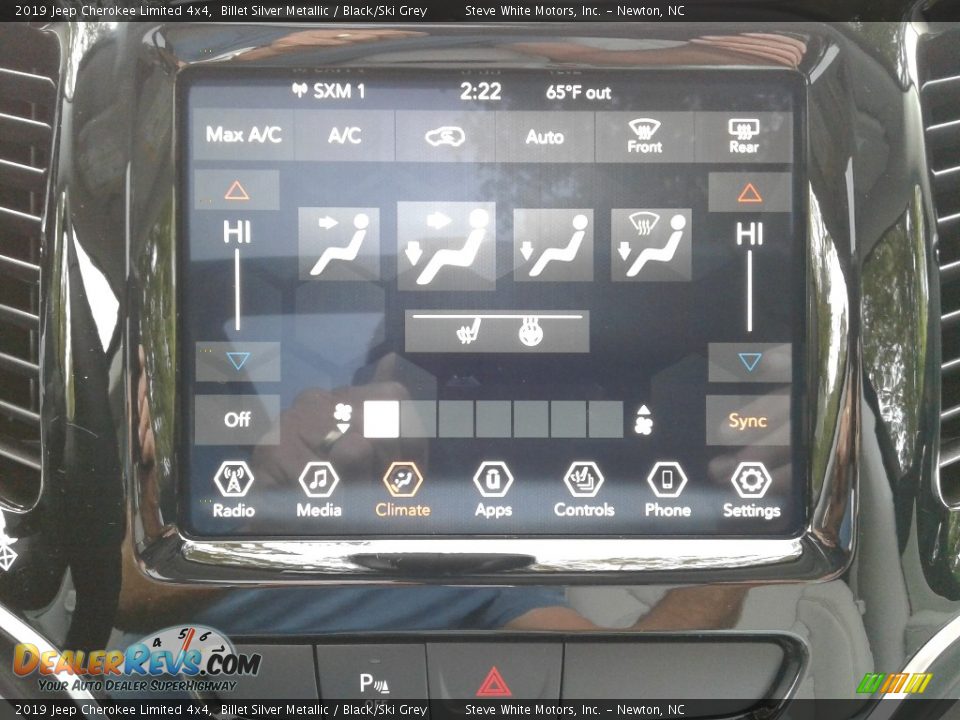 2019 Jeep Cherokee Limited 4x4 Billet Silver Metallic / Black/Ski Grey Photo #24