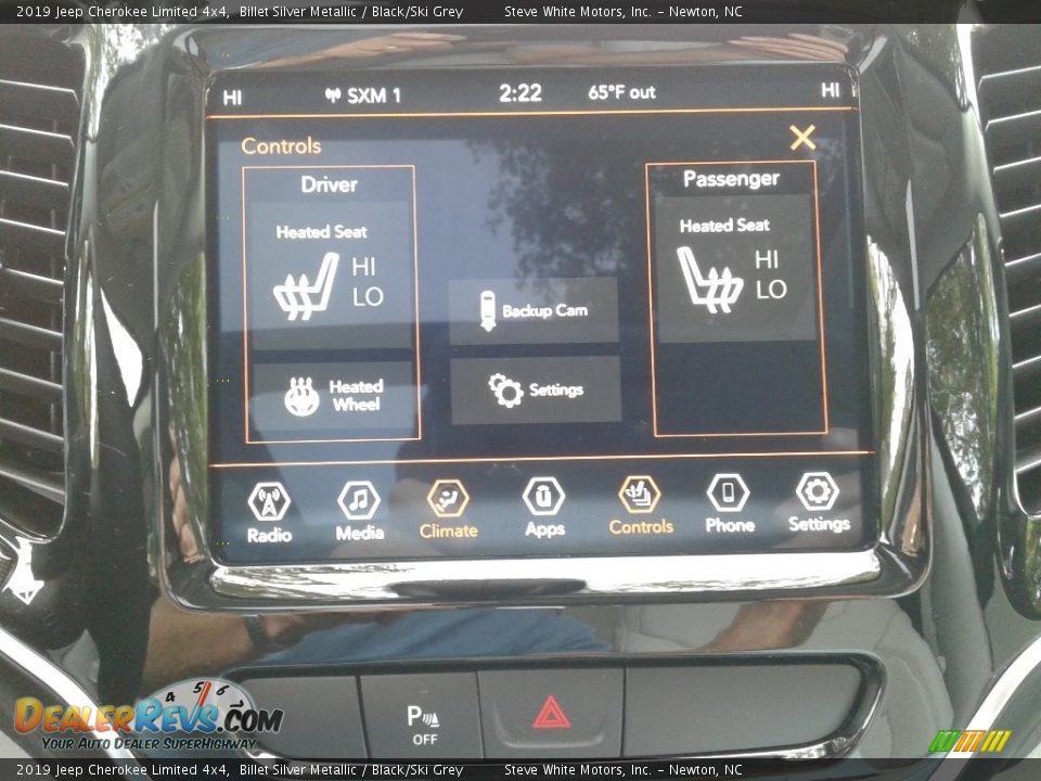 2019 Jeep Cherokee Limited 4x4 Billet Silver Metallic / Black/Ski Grey Photo #25