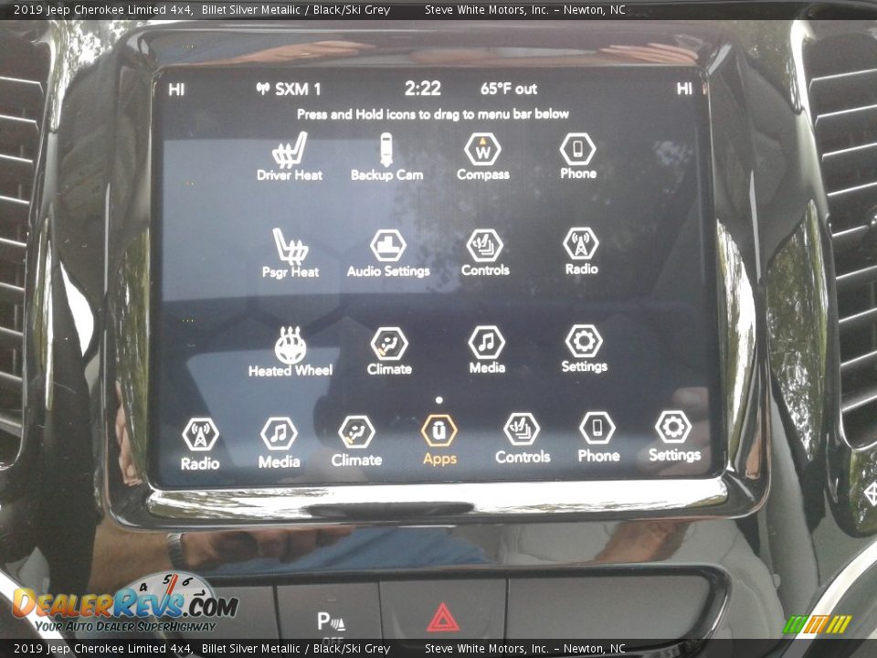 2019 Jeep Cherokee Limited 4x4 Billet Silver Metallic / Black/Ski Grey Photo #26