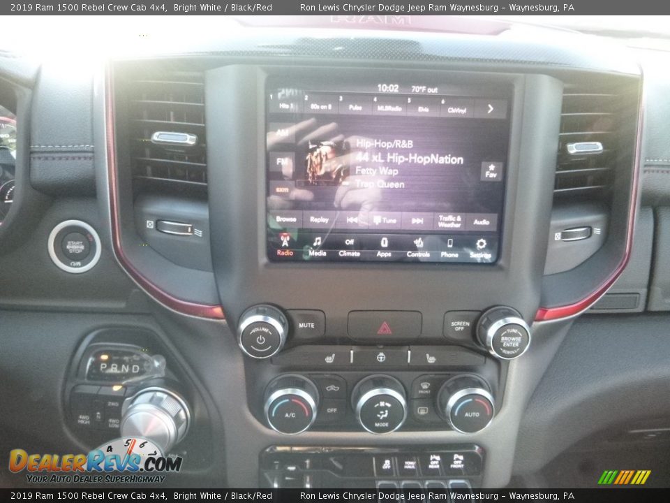 2019 Ram 1500 Rebel Crew Cab 4x4 Bright White / Black/Red Photo #17