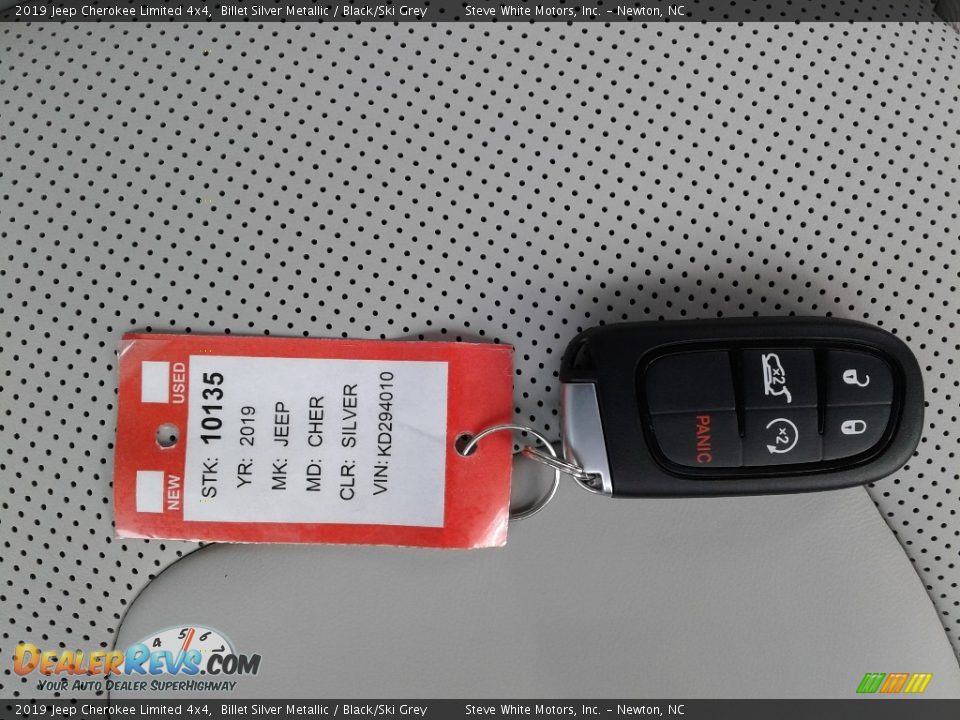 2019 Jeep Cherokee Limited 4x4 Billet Silver Metallic / Black/Ski Grey Photo #34