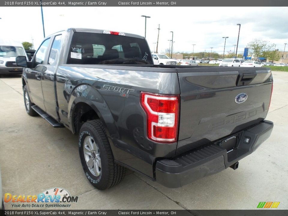 2018 Ford F150 XL SuperCab 4x4 Magnetic / Earth Gray Photo #3