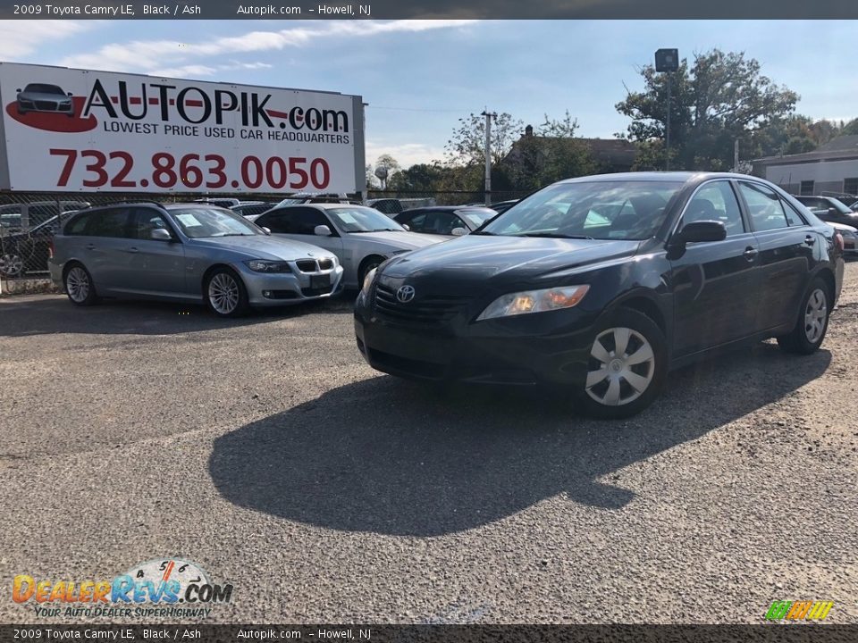 2009 Toyota Camry LE Black / Ash Photo #1