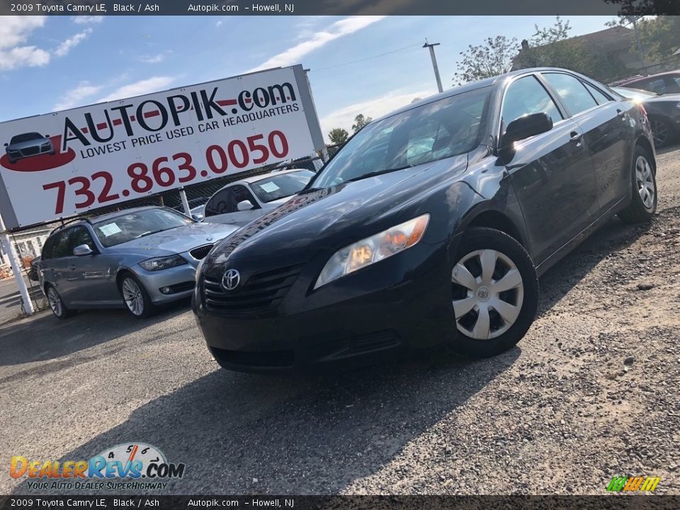 2009 Toyota Camry LE Black / Ash Photo #3